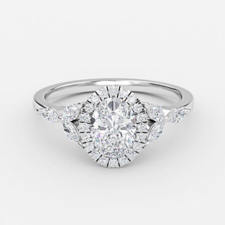 Francis Oval Halo Engagement Ring Francis Oval Halo Engagement Ring