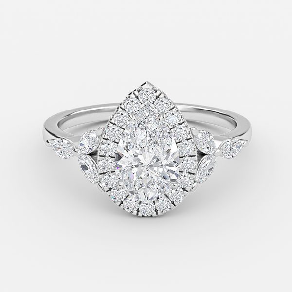 2.5 carat diamond ring pear