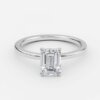 3 carat emerald cut diamond ring