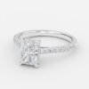 hidden halo lab created radiant diamond engagement ring hidden halo lab created radiant diamond engagement ring