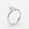 lab grown pear diamond hidden halo rings