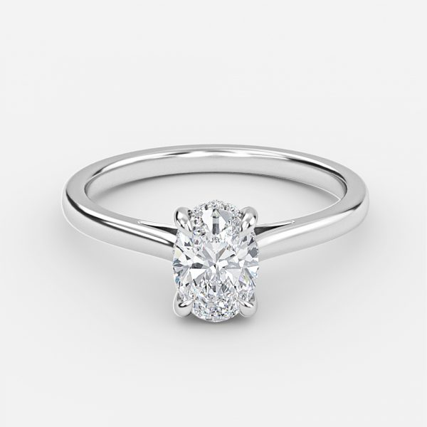 oval cut diamond engagement ring