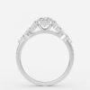 oval cut halo diamond rings