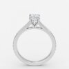oval cut hidden halo diamond rings