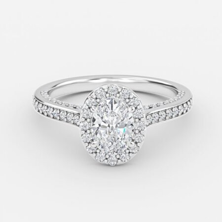 Ayana Oval Halo Engagement Ring Ayana Oval Halo Engagement Ring