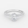 oval diamond wedding ring
