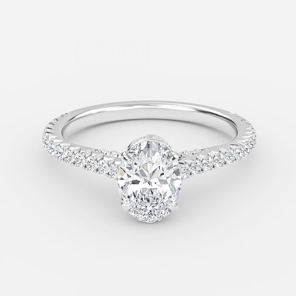 oval diamond wedding ring