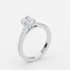 oval lab grown diamonds hidden halo engagement ring