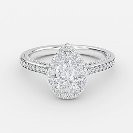 Ayana Pear Halo Engagement Ring Ayana Pear Halo Engagement Ring