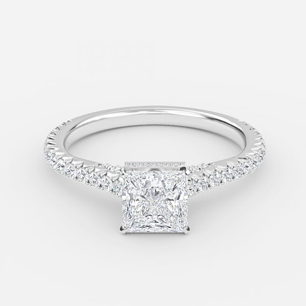 princess diamond wedding ring