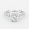radiant diamond wedding ring