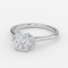 radiant lab craeted three stone diamond engagement ring radiant lab craeted three stone diamond engagement ring