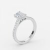 radiant lab grown diamonds hidden halo engagement ring radiant lab grown diamonds hidden halo engagement ring