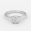 round cut diamond engagement ring