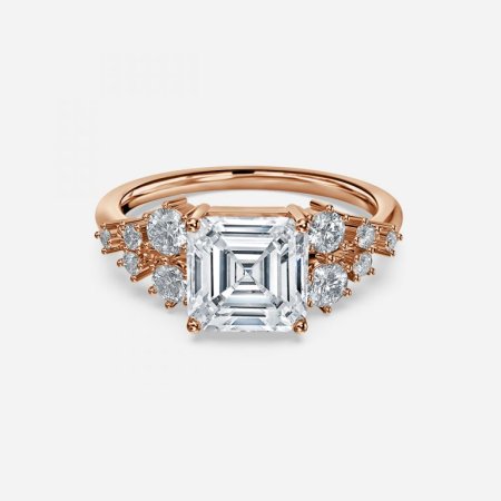 Jessica Asscher Cluster Engagement Ring Jessica Asscher Cluster Engagement Ring