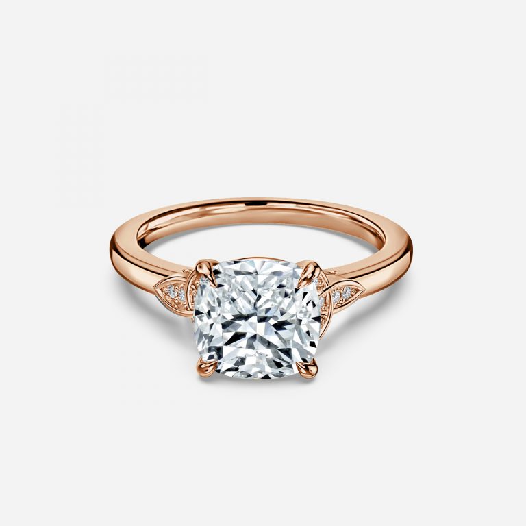 vintage cushion cut diamond ring