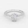 white gold oval diamond engagement ring