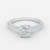 2 carat single round diamond engagement ring