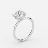 diamond engagement ring 14 ct tw round cut 10k white gold