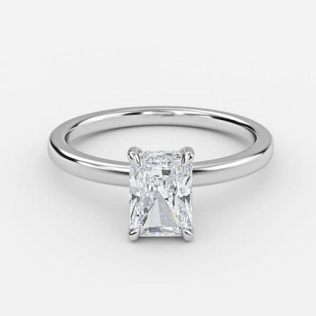 Essian Radiant Hidden Halo Engagement Ring Essian Radiant Hidden Halo Engagement Ring