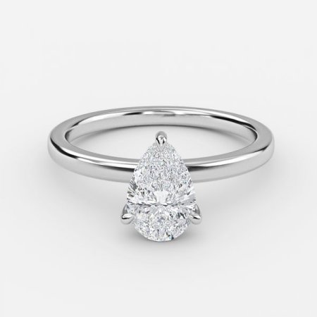 Essian Pear Hidden Halo Engagement Ring Essian Pear Hidden Halo Engagement Ring