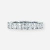 asscher cut diamond eternity band