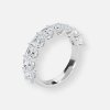 asscher cut eternity band platinum