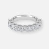 asscher diamond eternity band