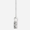 bezel set solitaire pendant