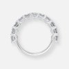 emerald cut eternity band platinum