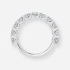 marquise diamond eternity band white gold