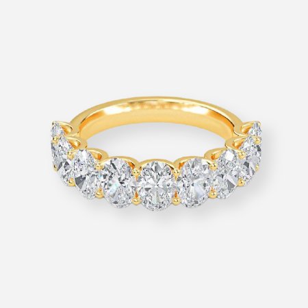 1ct Oval Anniversary Band In 14K Yellow Gold (US Size: 6.75) 1ct Oval Anniversary Band In 14K Yellow Gold (US Size: 6.75)