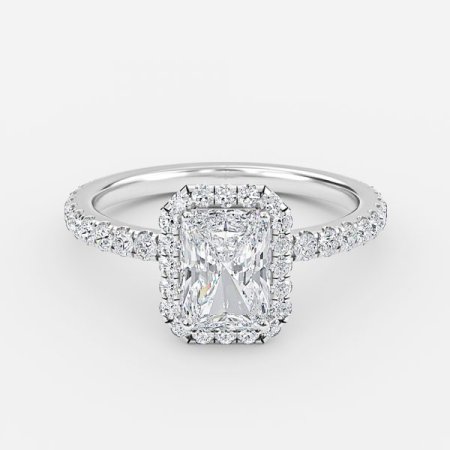 Lillian Radiant Halo Engagement Ring Lillian Radiant Halo Engagement Ring