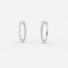 0.25 carat semi precious stone hoop earrings