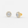1.5 carat unique stud earring