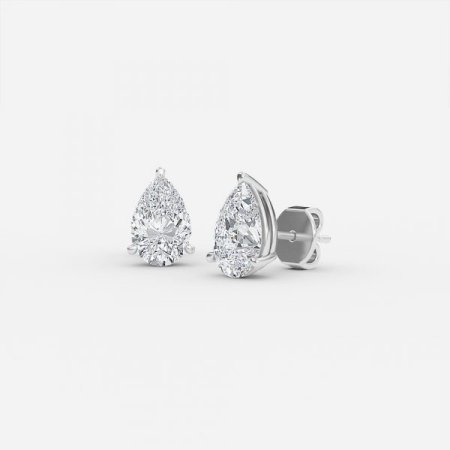 Pear Lab Diamond Stud Earrings Pear Lab Diamond Stud Earrings