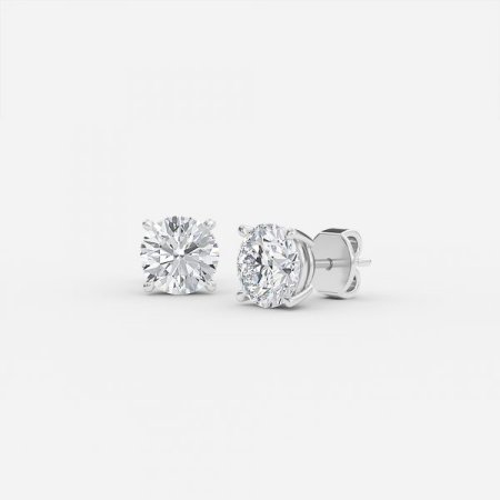 Round Lab Diamond Stud Earrings Round Lab Diamond Stud Earrings