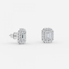 2.5 carat unique stud earring