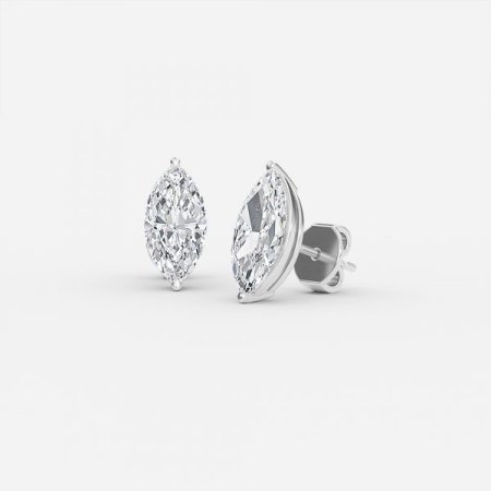 Marquise Lab Diamond Stud Earrings Marquise Lab Diamond Stud Earrings