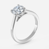 14k gold round diamond engagement ring