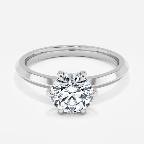 3.5 carat round cut diamond ring