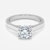 white gold round diamond engagement ring