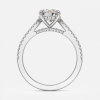 1 carat round cut hidden halo white gold engagement ring