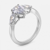 1ct pear diamond ring with wedding band