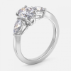 2.5 carat oval three stone diamond ring