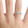 lab created diamond engagement rings for women