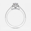 lab created oval shaped diamond engagement rings