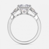 princess cut diamond wedding band