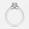 radiant diamond hidden halo rings white gold
