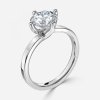 1 carat round brilliant cut diamond solitaire engagement ring